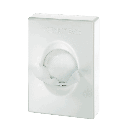 Distributeur de sachets hygiéniques en ABS Blanc